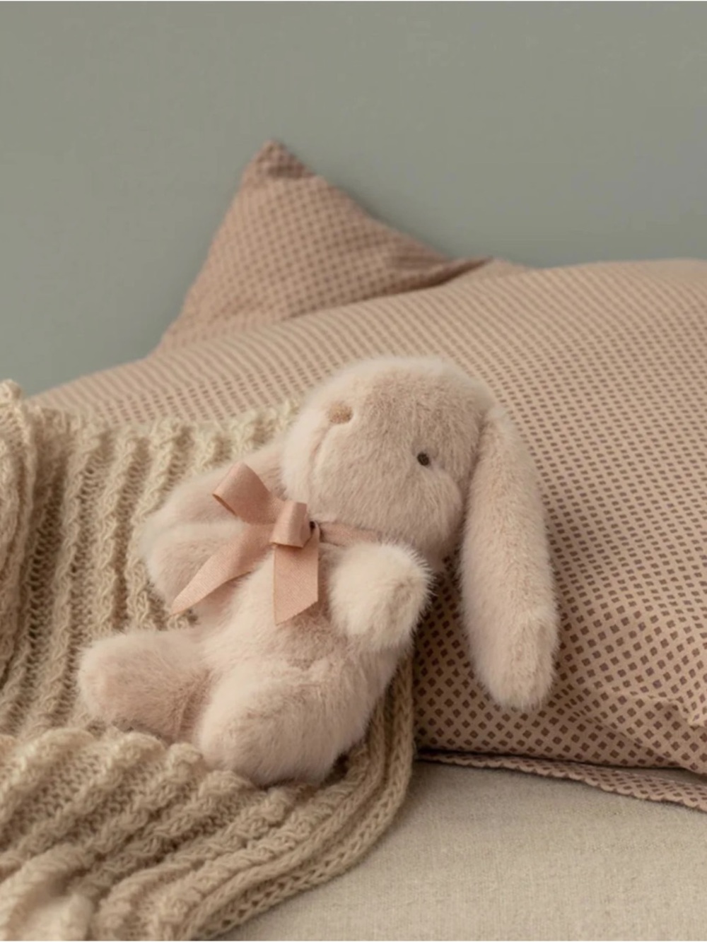 NWT Maileg  Mini Bunny Plush Light Powder Pink